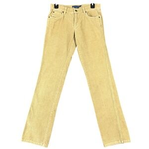 Ralph‎ Lauren Classic Straight Corduroy Pants Women 2 Mid Rise Five Pocket